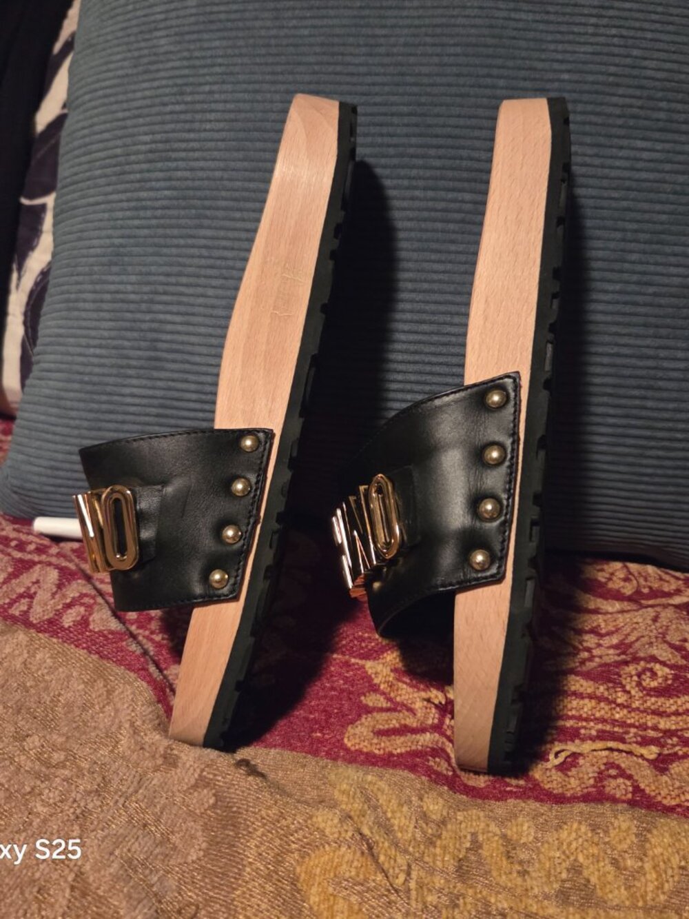 Moschino Wooden Clog Sandals - Picture 7 of 7